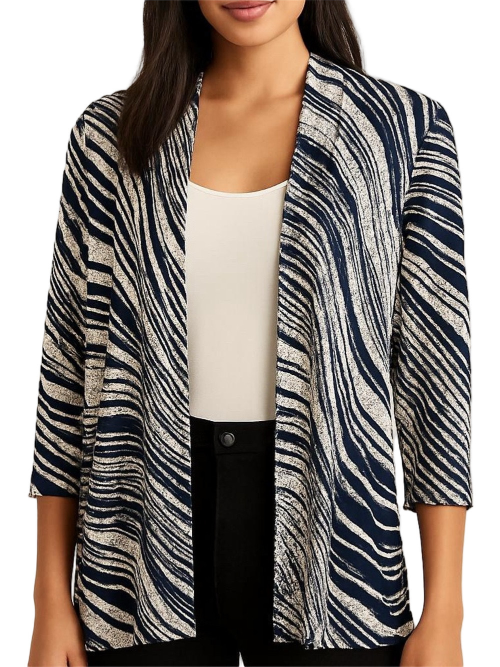 32. NWT WOMENS CHICO’S TRAVELERS 2P/LP DETAIL JACKET